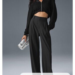 ALO high waist Dreamscape Trouser, XXS, regular length, black, Brand New